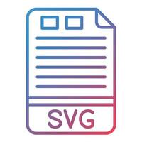 SVG Line Gradient Icon vector