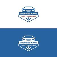 modern flat creative abstract mark for car people vector