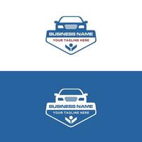 modern flat creative abstract mark for car people vector