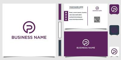 vector Business corporate letter P logo design vector.