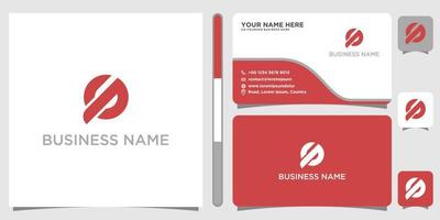 GP, PG Logo Design  with business card template for your design vector