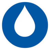 Water Drop Icon on Transparent Background png