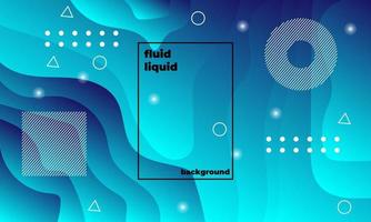 Fluid liquid background design vector