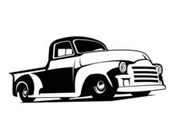 ilustración vectorial de la silueta del camión 3100. mejor para logotipo, insignia, emblema, icono, pegatina de diseño, industria de camiones. disponible en eps 10. vector