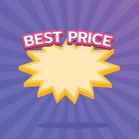 Best price, starburst label, shopping font, Promotion label sale, promotion discount banner templates vector