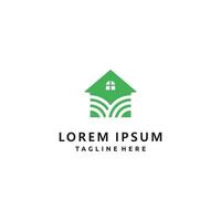 Home garden farm logo design icon vector illustration Vector Formats