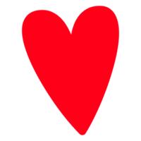 symbole de coeur rouge sur fond transparent png