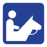 Horse Riding Sign on Transparent Background png