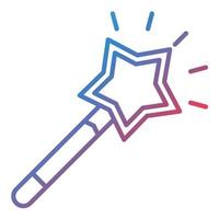 Magic Wand Line Gradient Icon vector
