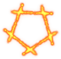 Fire flame ornament frame png