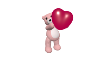 3D-Herz-Valentinsliebe png