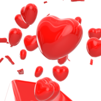 3d hjärta valentine kärlek png