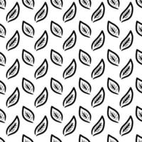 seamless pattern of leaf pattern background vector