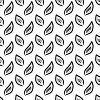 seamless pattern of leaf pattern background vector