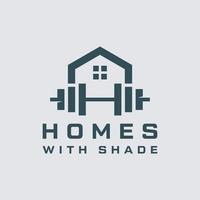 home fitness logo icon vector