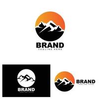 Mountain Logo, Vector Mountain Climbing, Adventure, Design For Climbing, Climbing Equipment, And Brand With Mountain Logo