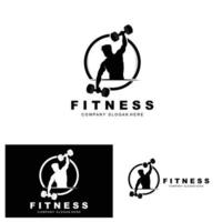 logotipo de gimnasio, vector de logotipo de fitness, diseño adecuado para fitness, equipo deportivo, salud corporal, marcas de productos de suplementos corporales