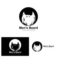 logo de barba, barbería vectorial, diseño para apariencia masculina, barbero, cabello, moda vector