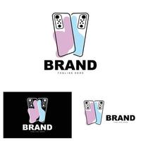 logotipo de smartphone, vector de electrónica moderna, diseño de tienda de smartphone, productos electrónicos