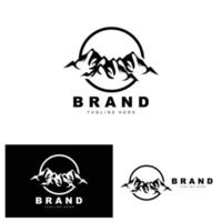 Mountain Logo, Vector Mountain Climbing, Adventure, Design For Climbing, Climbing Equipment, And Brand With Mountain Logo