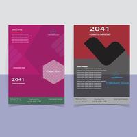 Professional corporate flyer free vector template