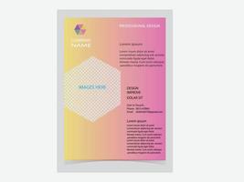 clean and elegant modern business professional letterhead template design. vector