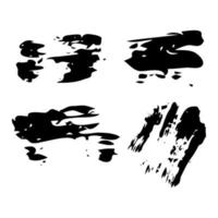 Set of four Sketch Scribble Smears. Hand drawn Paint Scribble Stains. Vector illustration.