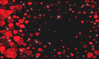 Happy Valentines Day Background. Abstract hearts for Valentines Day Background Design. Vector illustration.