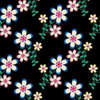 Seamless Pattern With Floral Motifs able to print for cloths, tablecloths, blanket, shirts, dresses, posters, papers. vector