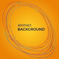 Beautiful light circles on a yellow background. Abstract flash light circles. Vector technology background.