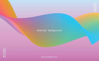 Moving colorful abstract background. Dynamic Effect. Vector Illustration. Minimal Design Template for poster, cover and landing page