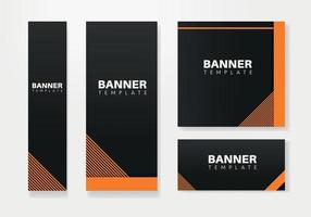 conjunto de vectores de plantilla web de diseño de banner abstracto, banner web de encabezado. moderno conjunto de medios sociales de banner para el diseño de sitios web, banner de anuncios de portada de medios sociales, volante, tarjeta de invitación