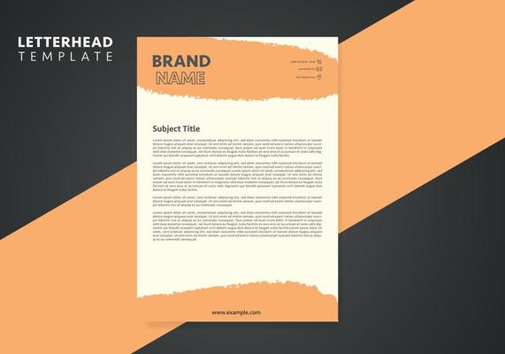 Clean and Corporate Letterhead Template. Creative letterhead template design. Vector Letterhead.