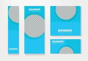 conjunto de vectores de plantilla web de diseño de banner abstracto, banner web de encabezado. moderno conjunto de medios sociales de banner para el diseño de sitios web, banner de anuncios de portada de medios sociales, volante, tarjeta de invitación