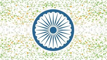 fondo de la bandera tricolor india para el día de la independencia. banner de sitio web y plantilla de diseño de tarjeta de felicitación. vector