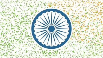 diseño de la bandera nacional tricolor para el 15 de agosto, celebración del día de la independencia de india. vector