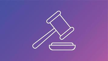 law Icon on white background vector