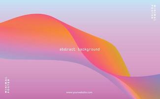 Moving colorful abstract background. Dynamic Effect. Vector Illustration. Minimal Design Template for poster, cover and landing page