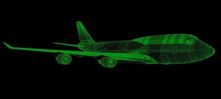 aircraft structure for scanning technology vector