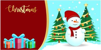 Happy Christmas gifts for the new year vector illustration