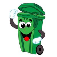 Garbage campaign in the trash vector