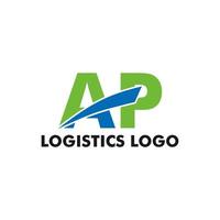 vector de logotipo de entrega rápida rápida, icono de logotipo de carga, plantilla de logotipo de logística de transporte moderno