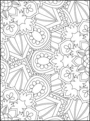 Black And White Adult Coloring - Floral Coloring Book Page For Adults And Children Coloring Page For Adults Black And White Coloring Page For Adults Floral Mandala Illustration Mandala Coloring Page Kdp Interior Vector 