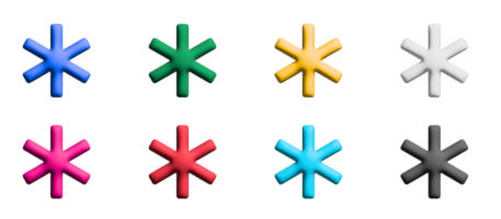 conjunto de iconos de inicio, elementos gráficos de símbolos coloridos png