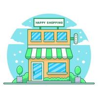 Shop Building Illustration vector