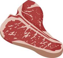 T bone steak vector