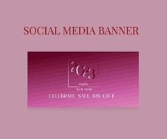 Super sale social media banner template vector