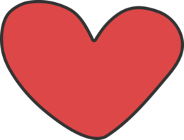 red heart, heart icon. png