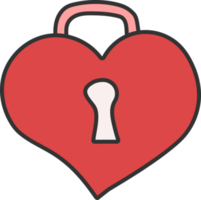 llave del corazón, icono del corazón. png