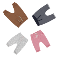 pantalones con corte aislado sobre fondo transparente png